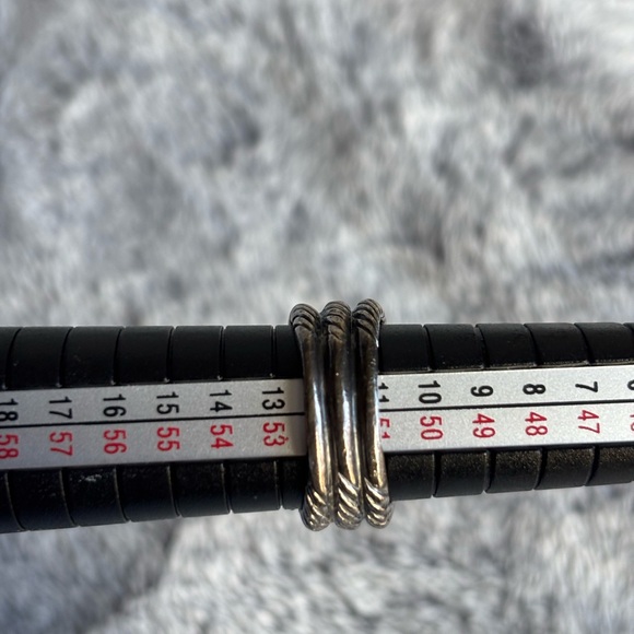 David Yurman Crossover Wave Ring Silver/Gold - Picture 4 of 8